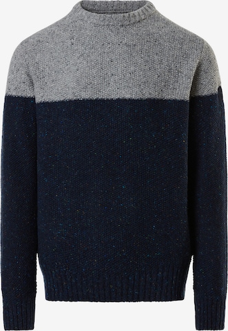 North Sails Strickpullover mit Colour-Block in Blau: predná strana