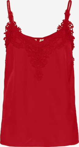 Cream Top 'Anna' in Red: front