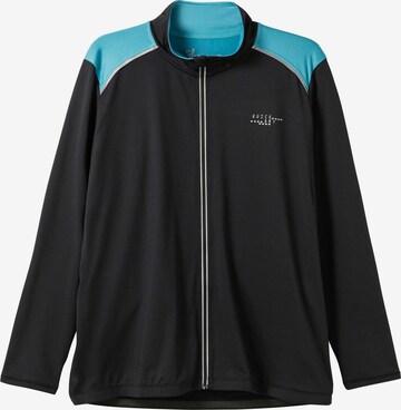 SHEEGO Sportsweatjacke in Schwarz: predná strana