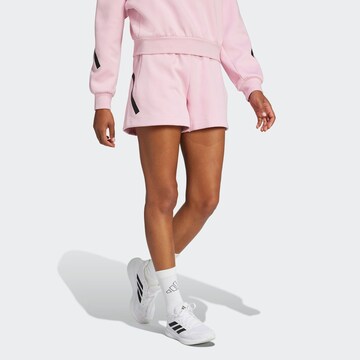 ADIDAS SPORTSWEAR Широка кройка Спортен панталон 'Z.N.E.' в розово: отпред