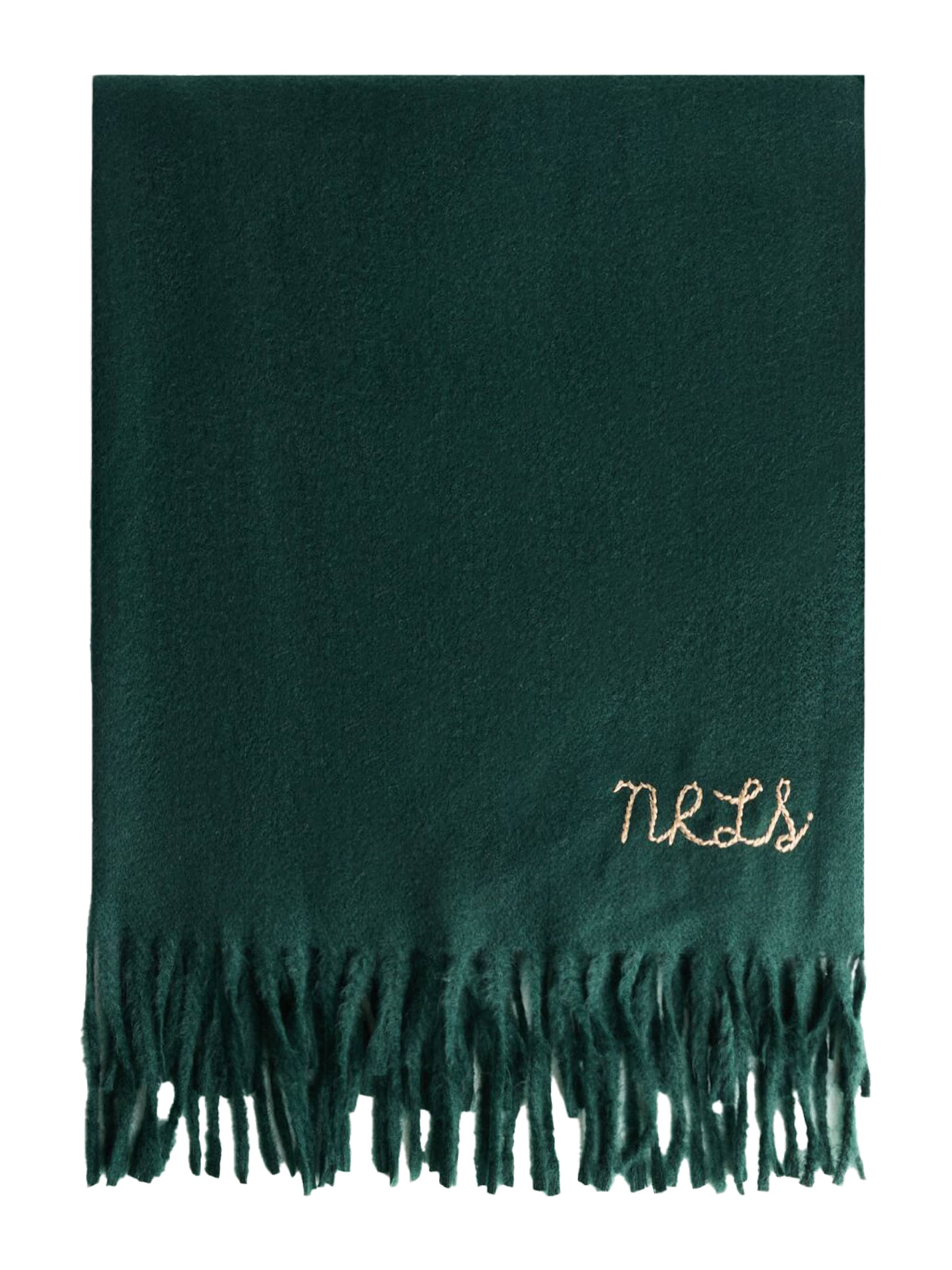 Bershka Szalik w kolorze zielony: przód