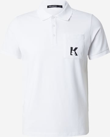 Karl Lagerfeld - Camiseta en blanco: frente