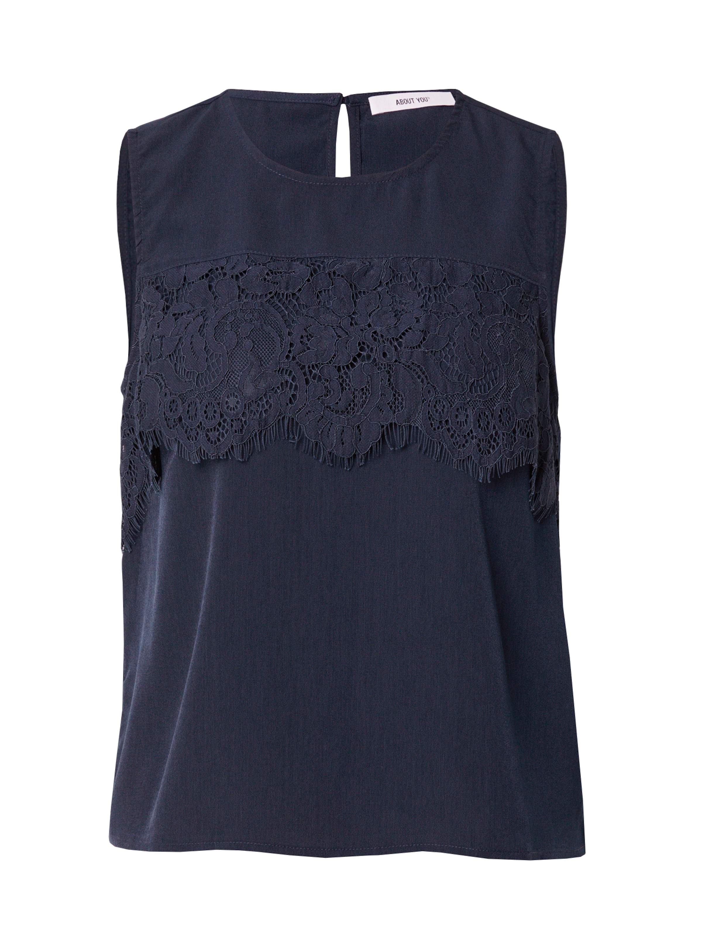 ABOUT YOU Топ 'Poppy' в синьо: отпред