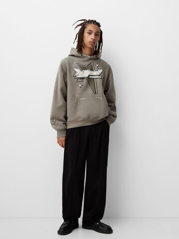Bershka Суичър в сиво