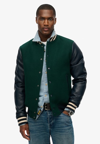 Superdry Tussenjas in Groen: voorkant