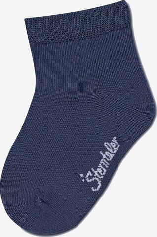 STERNTALER Socken 'Bambus' in Blau