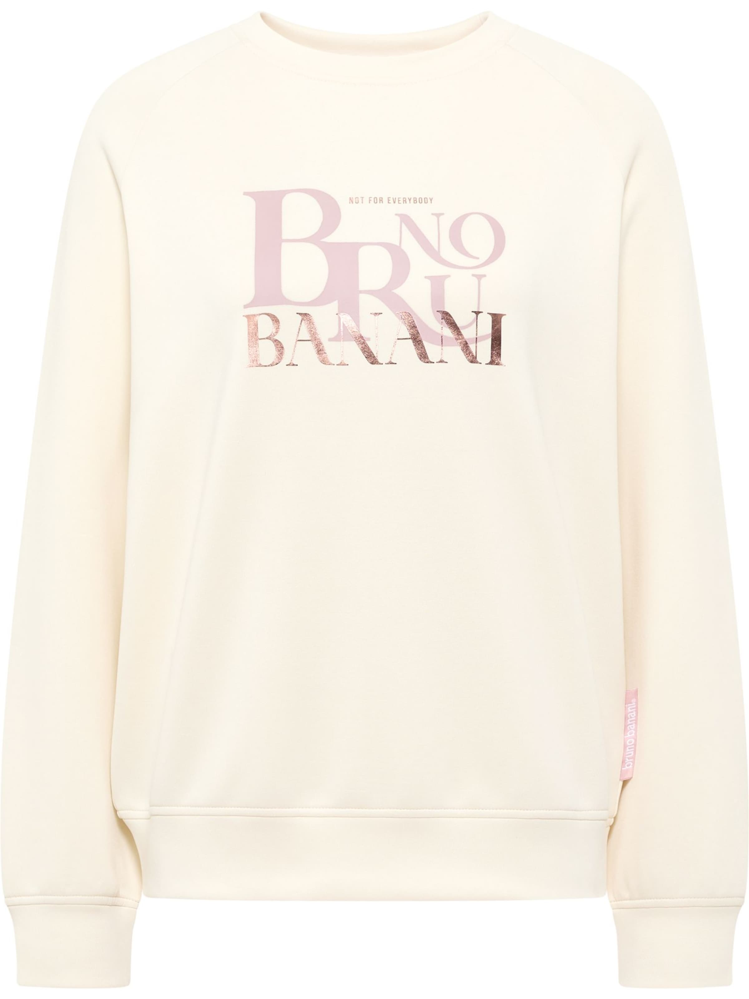 Bruno Banani Sweatshirt 'Giles' in Beige: Vorderseite
