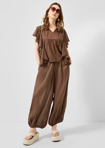 QS Blouse in Bruin