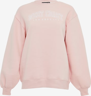 Threadbare Sweatshirt 'West Coast' in Pink: front