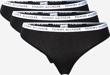 Tommy Hilfiger Underwear Thong in Black: front