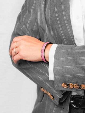 NiMa Atelier - Pulsera 'GEB LEAF' en rosa: frente