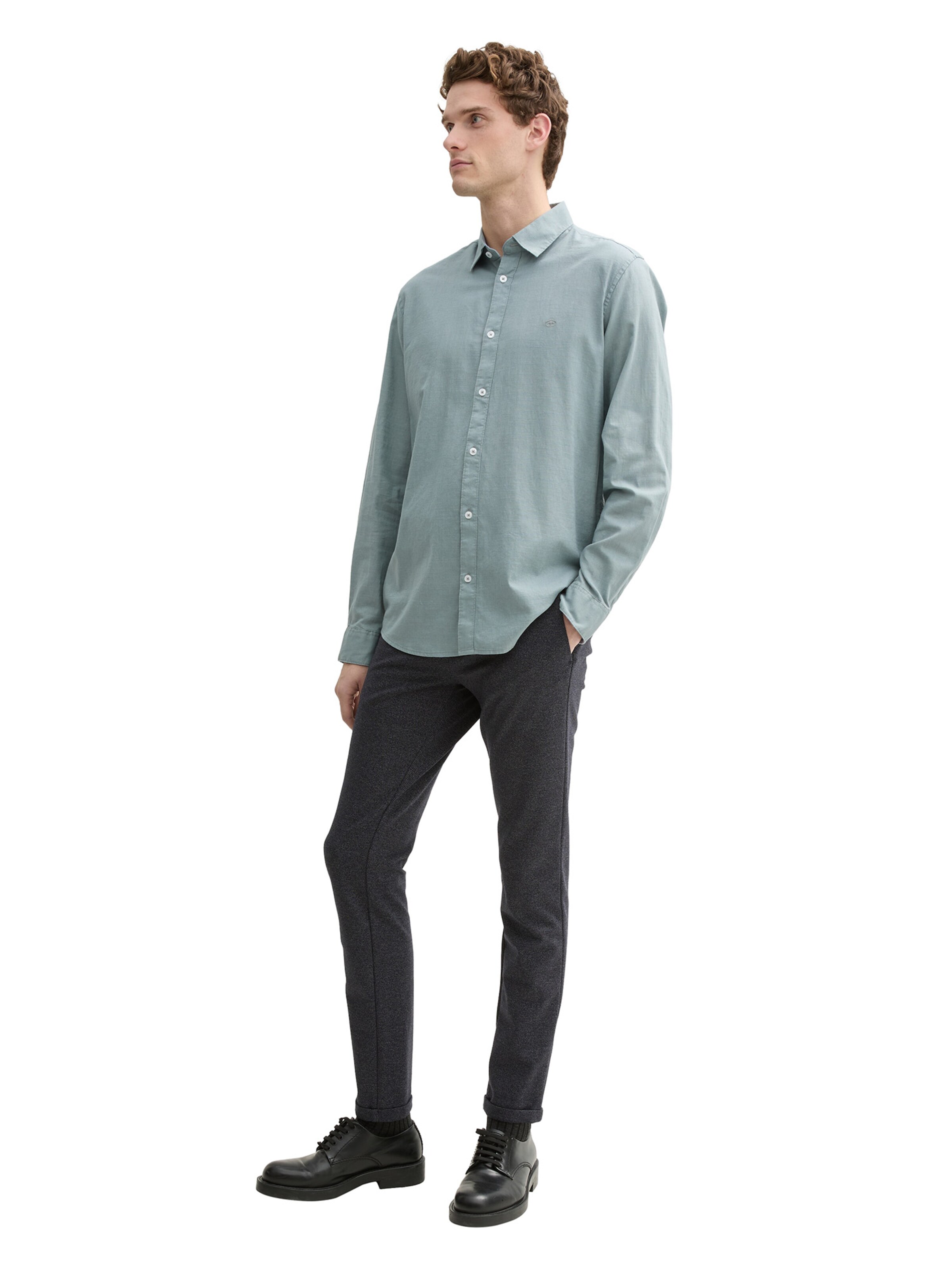 TOM TAILOR Regular Fit Hemd in Grün