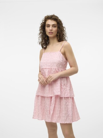 VERO MODA Jurk 'LOVE' in Roze: voorkant