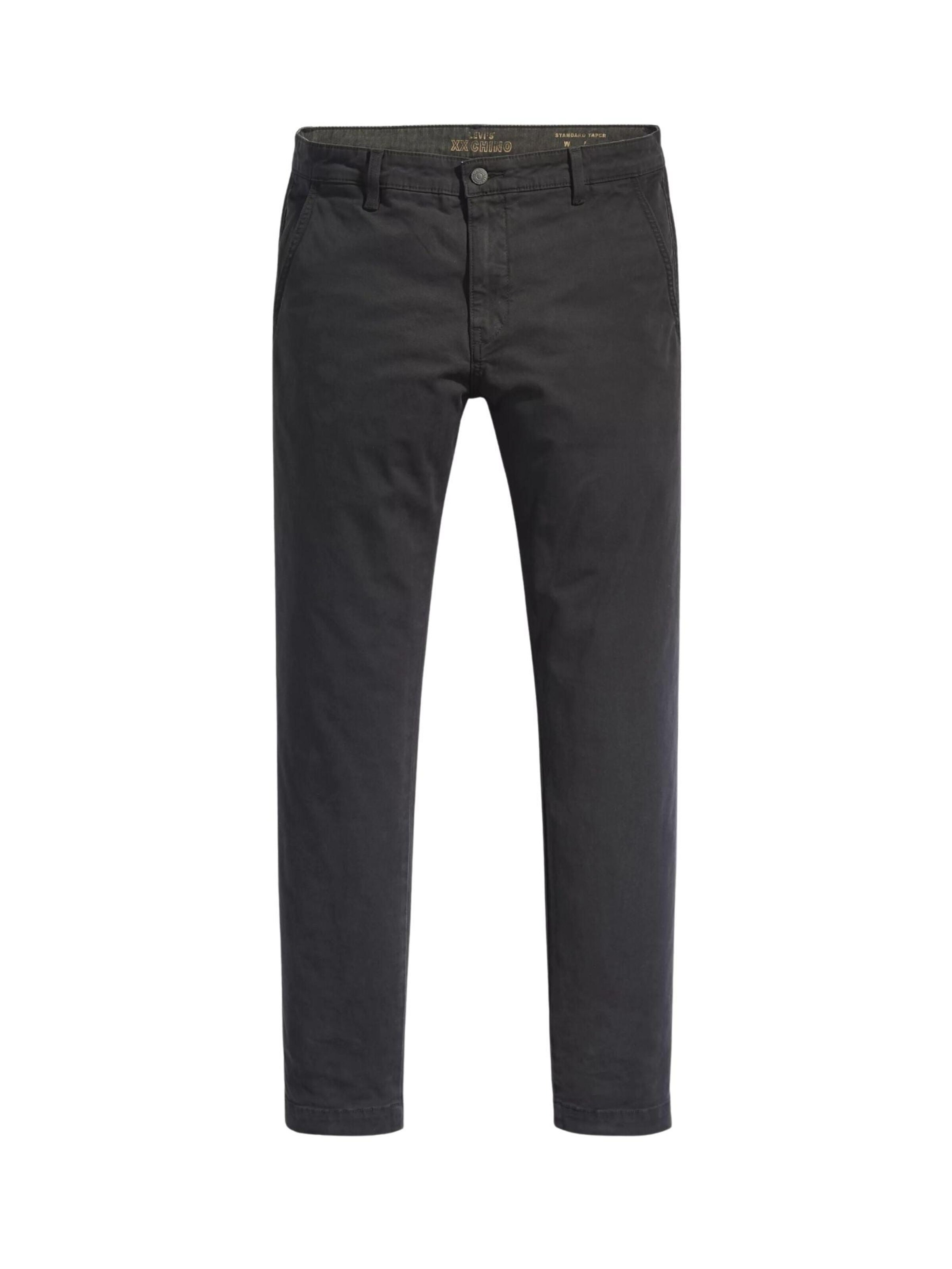 LEVI'S ® Zúžený Chino kalhoty 'XX CHINO STD II' – černá: přední strana