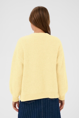 SAINT TROPEZ Knit Cardigan 'OttolineSZ ' in Yellow