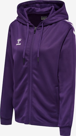 Hummel Athletic Zip-Up Hoodie in Purple