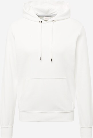 Sweat-shirt s.Oliver en blanc : devant