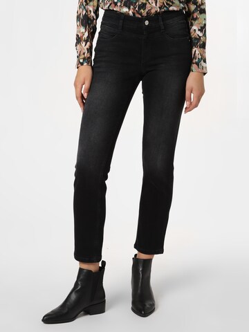 Cambio Slim fit Jeans 'Posh' in Black: front