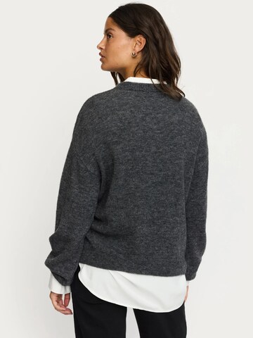 Soft Rebels Pullover ' Allison ' i grå