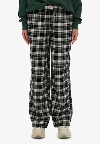 Wide Leg Pantalon Superdry en noir : devant