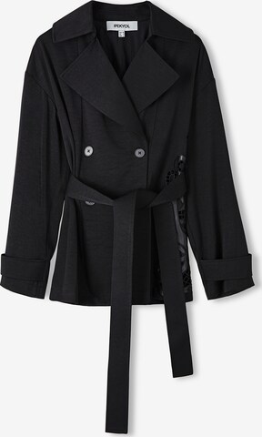 Ipekyol Between-Seasons Coat in Black: front