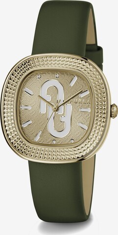 FURLA Analog Watch in Green: front