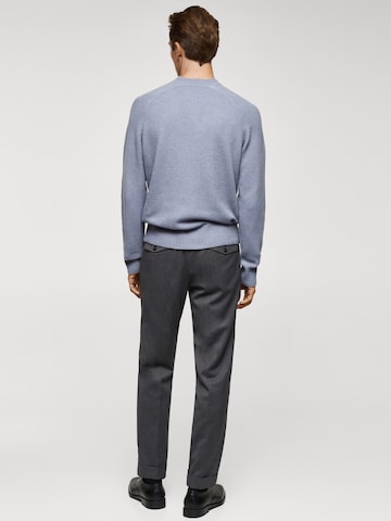 MANGO MAN Pullover 'Moss' in Blau