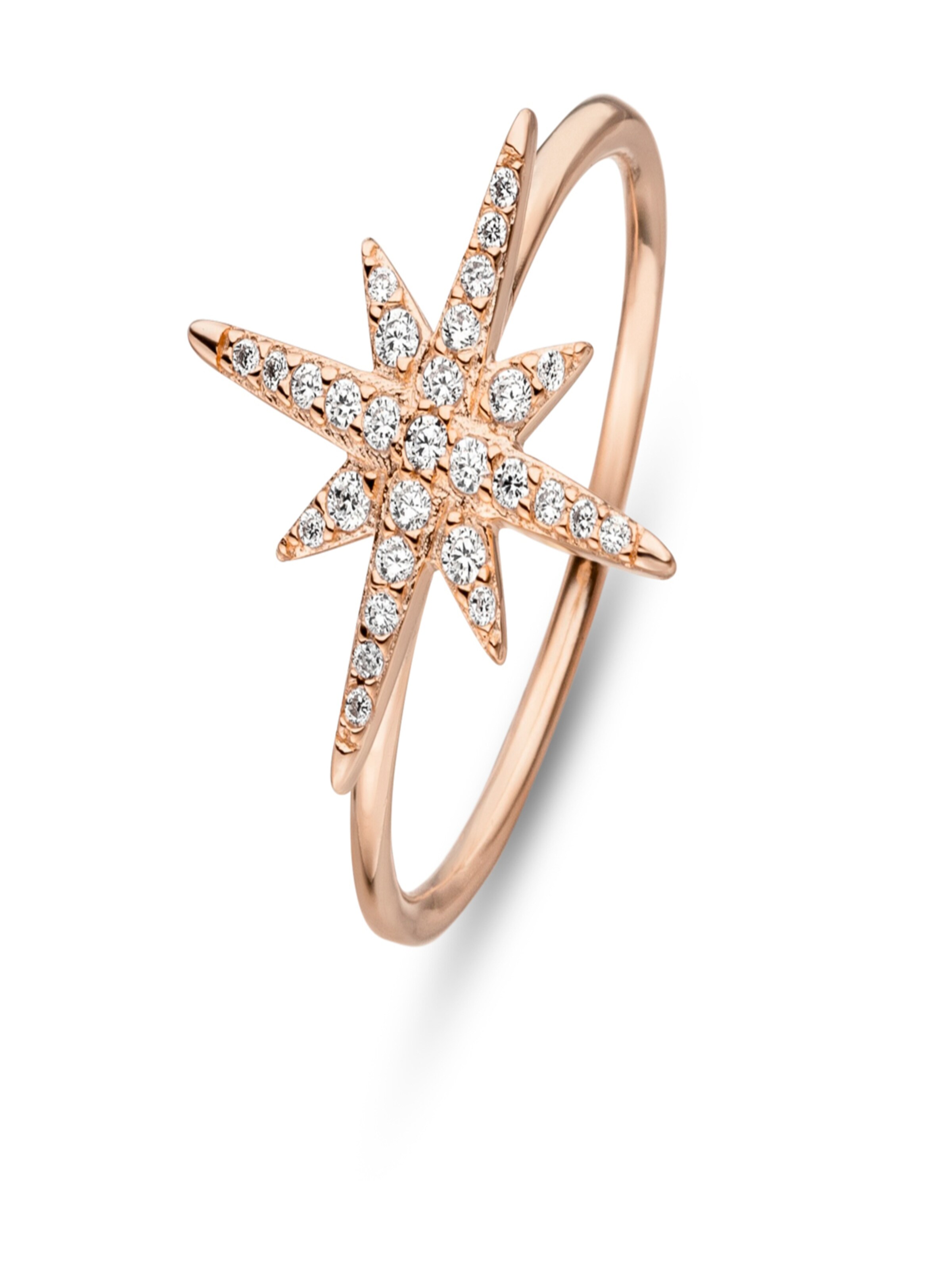 Fiocco Jewelry Ring 'Luna' in Pink: front