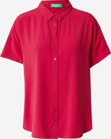 Camicia da donna di UNITED COLORS OF BENETTON in rosso: frontale