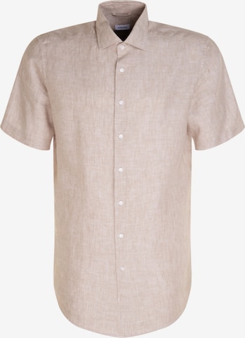 Chemise business SEIDENSTICKER en beige : devant