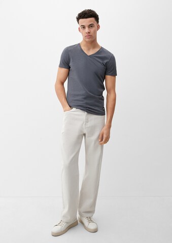 QS T-Shirt in Grau