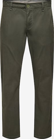 Only & Sons Chino trousers 'ONSWEFT' in Green: front