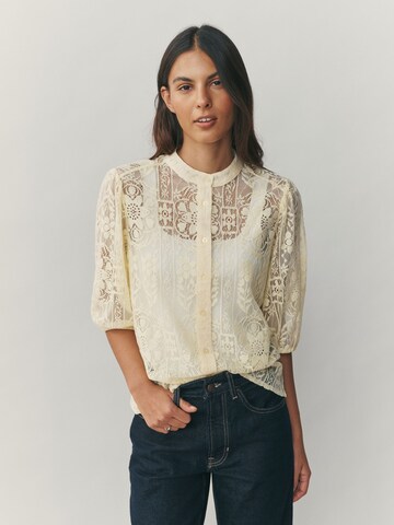 Next Blúz - sárga: elől