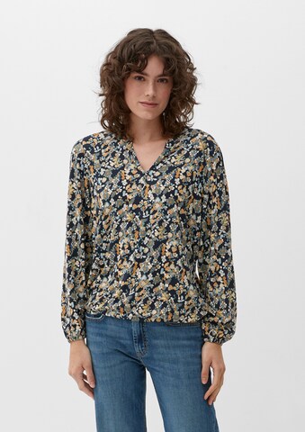 s.Oliver Blouse in Blauw: voorkant