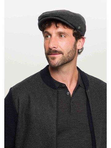 bugatti Flatcap in Grau: Vorderseite