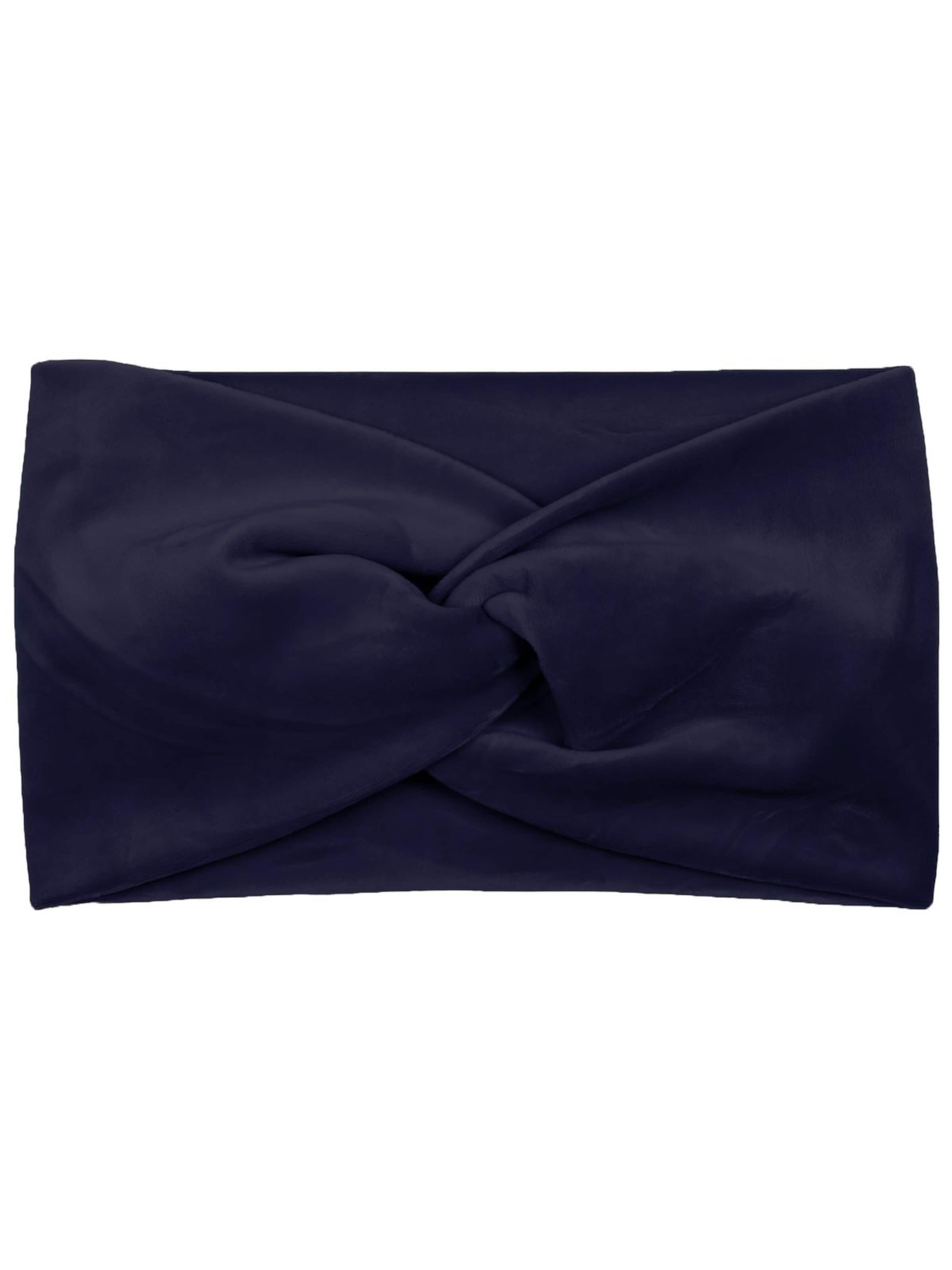 styleBREAKER Haarschmuck 'Samt Stirnband mit Twist Knoten'‌‌‌‌ in Blau: Vorderseite