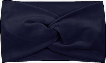 styleBREAKER Haarschmuck 'Samt Stirnband mit Twist Knoten' in Blau: Vorderseite
