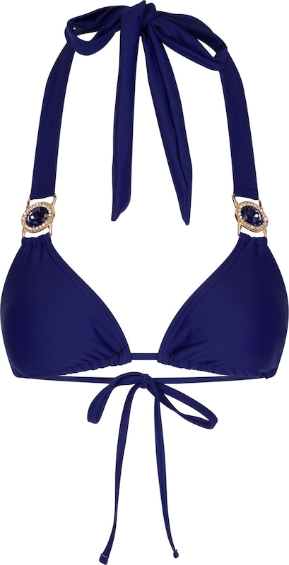 Moda Minx Triangel Bikinitop 'Amour' in Navy