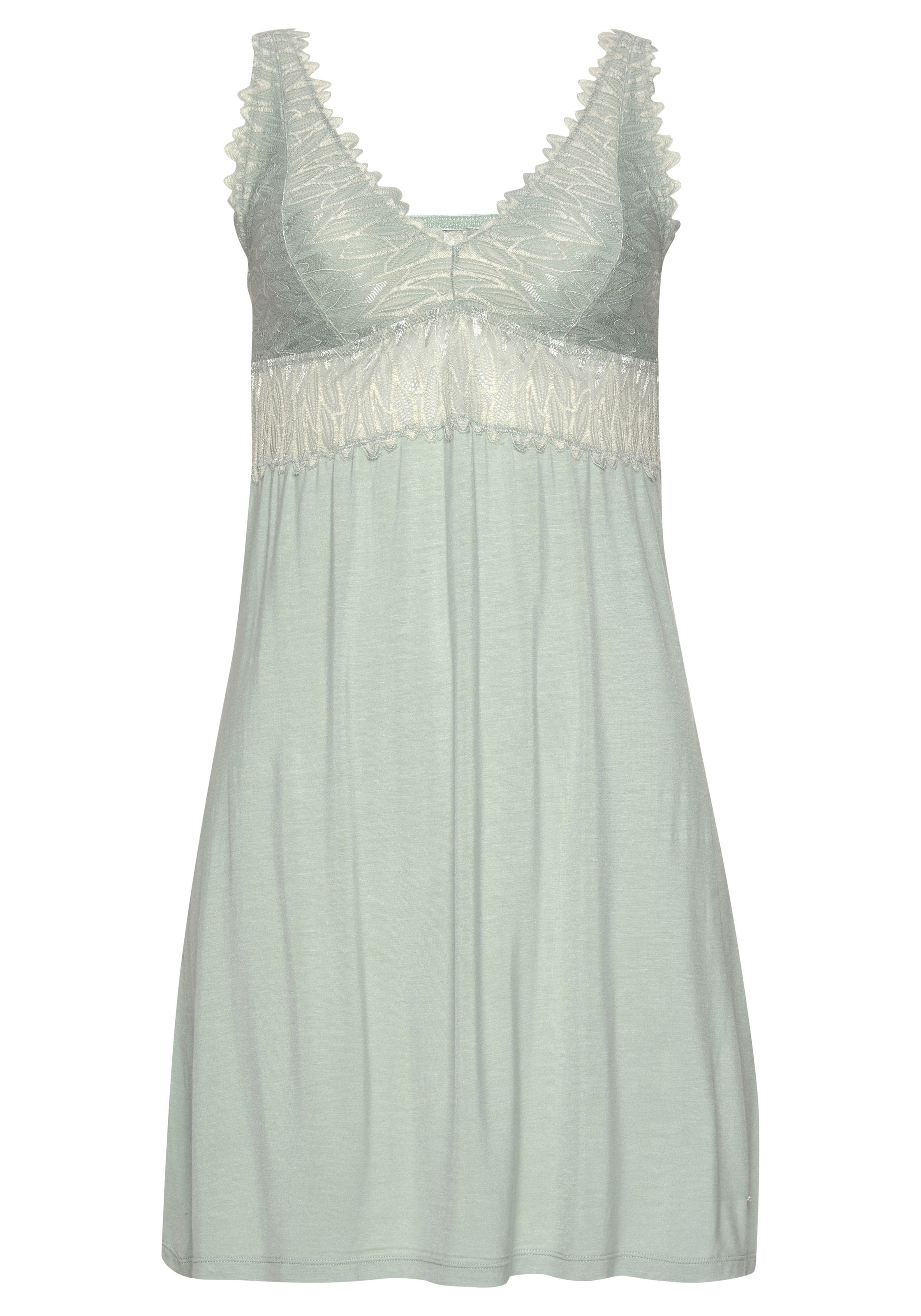 LASCANA Negligé in Groen: voorkant