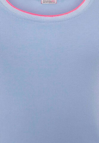 Zwillingsherz Top in Blue