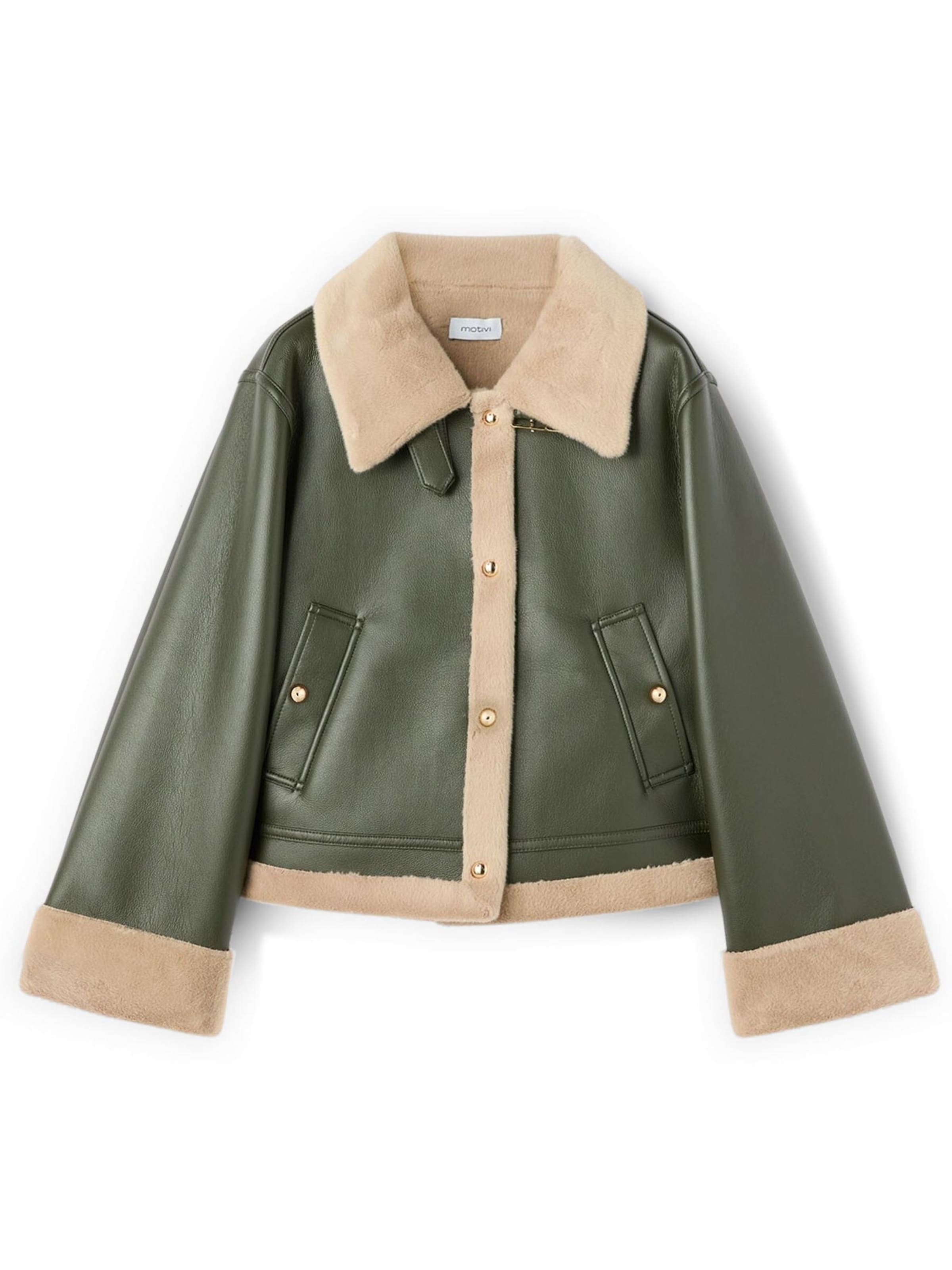 Manteau d’hiver MOTIVI en vert : devant