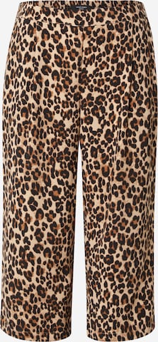 Vero Moda Curve Pleat-front trousers 'VMCOCO' in Brown: front