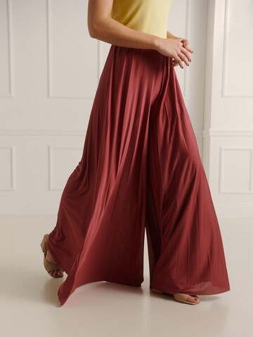 Wide leg Pantaloni 'Samantha' de la Guido Maria Kretschmer Women pe roz