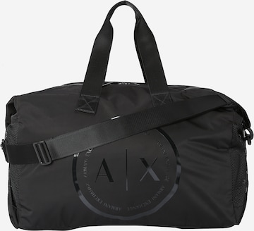 ARMANI EXCHANGE Weekend bag i svart: framsida