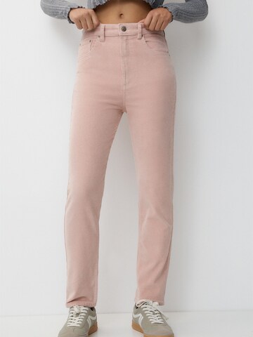 regular Pantaloni di Pull&Bear in rosa: frontale