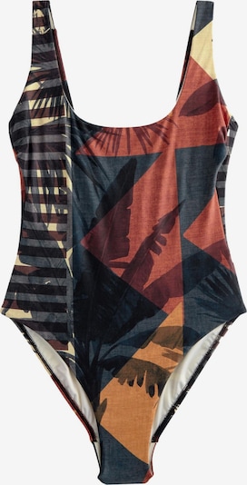 Maudymosi kostiumėlis iš Next, spalva – šokolado spalva / geltona / tamsiai pilka / omarų spalva, Prekių apžvalga