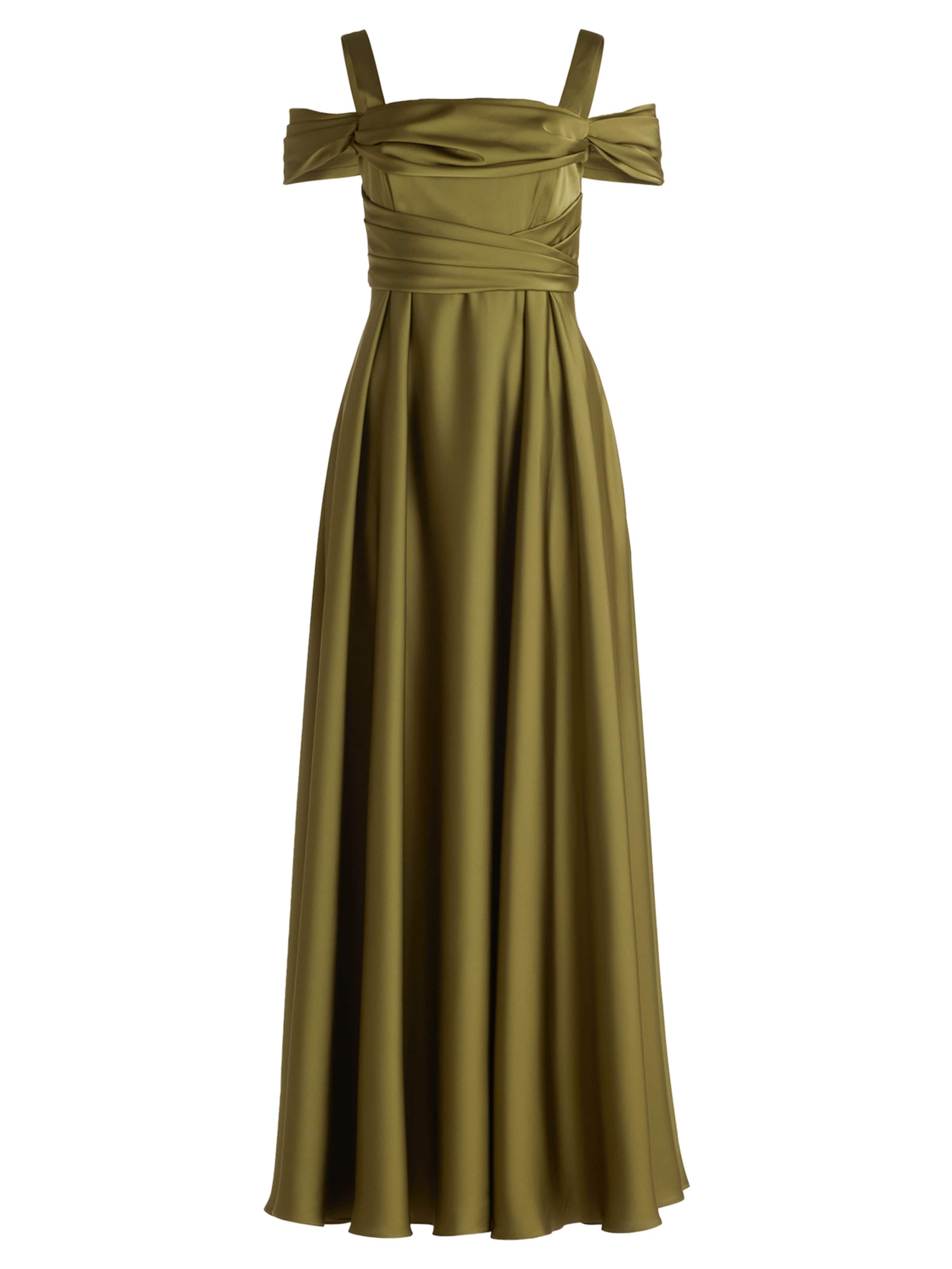 Abito da sera di Vera Mont in verde: frontale