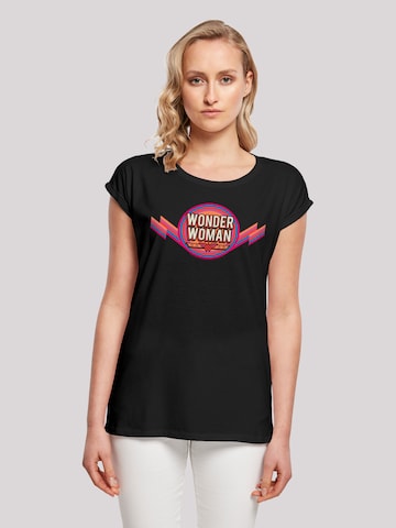 F4NT4STIC T-Shirt 'DC Comics Wonder Woman Rainbow Logo' in Schwarz: predná strana