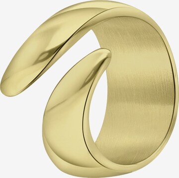 Lucardi Ring 'Paulette' in Goud: voorkant