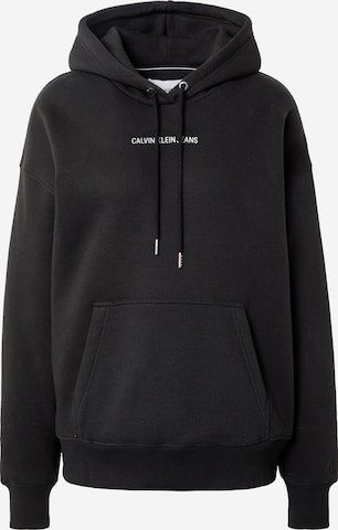 Calvin Klein Jeans Sweatshirt in Black: front